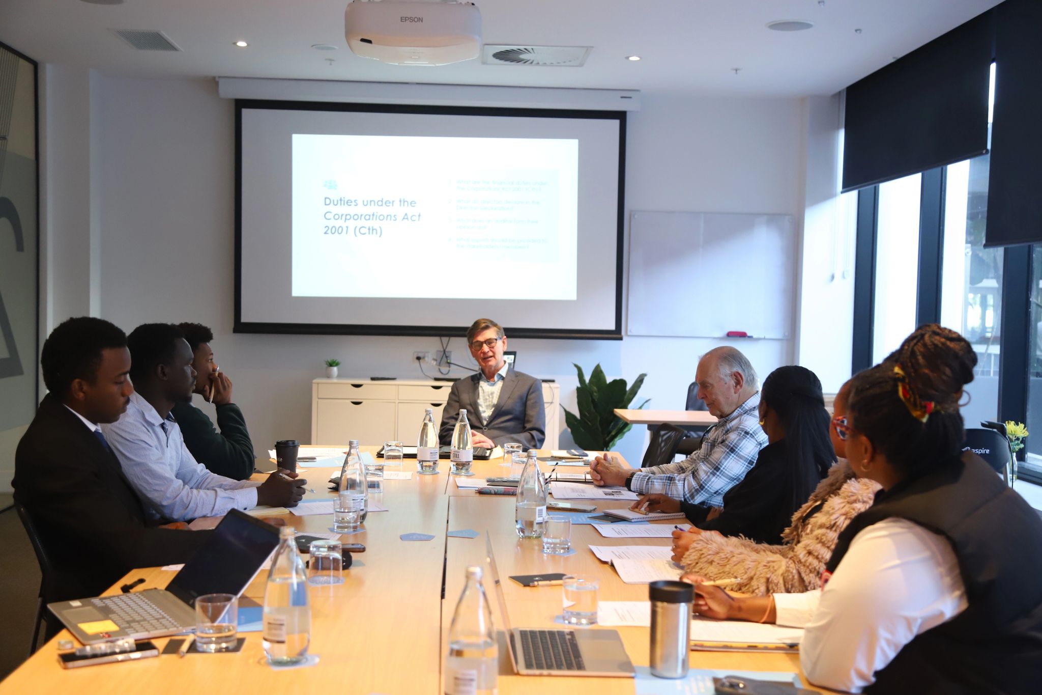 Facilitator leading a governance session