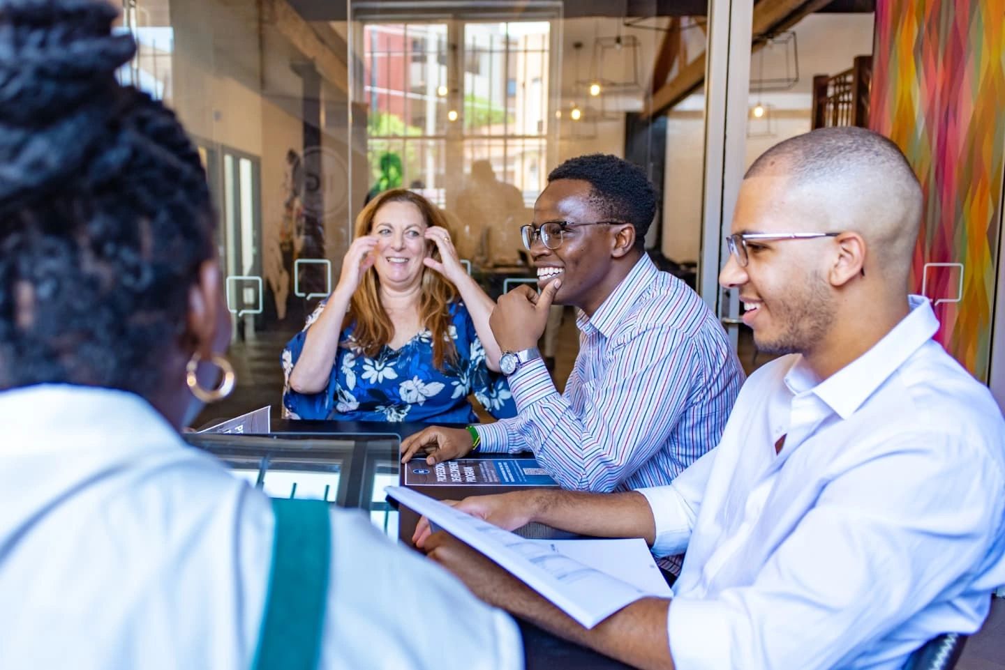 Workshop participants collaborating